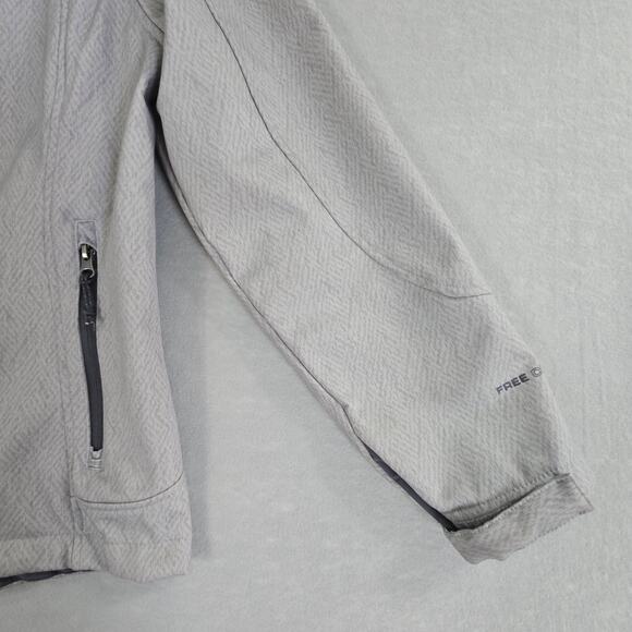 Free Country Live In It Gray Full Zip Jacket Lined Removable Hood Womens Large - Picture 7 of 16